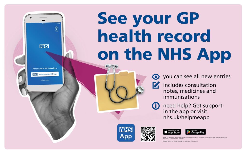 Accessing your GP-held records via the NHS app or NHS website